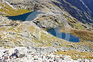 Five Spis Tarns in High Tatras