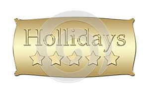 Five stars Hollidays board