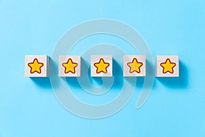 Five stars product quality rating photo