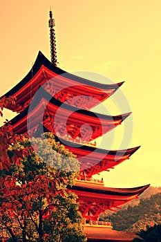 Five-storey pagoda photo