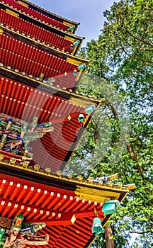 Five-storey Pagoda at Tosho-gu shrine in Nikko