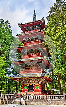 Five-storey Pagoda at Tosho-gu shrine in Nikko