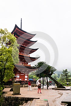 Five-storied Pagoda (Gojunoto) on Miyajima Island