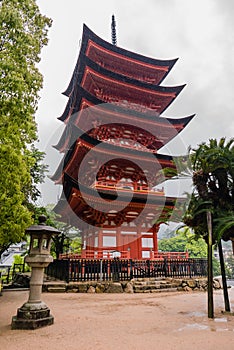 Five-storied Pagoda (Gojunoto) on Miyajima Island