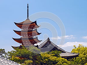Five-storied Pagoda - Miyajima - Japan photo