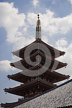 Five-Storied Pagoda at Senso-ji Temple
