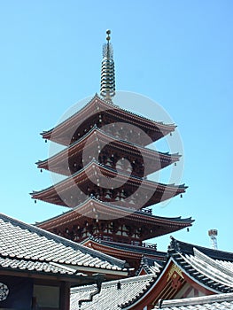 Five stories pagoda