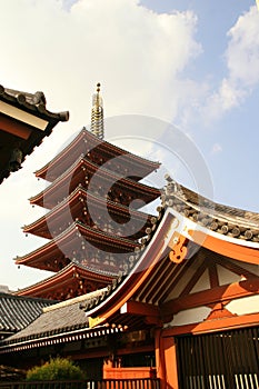 Five stories pagoda