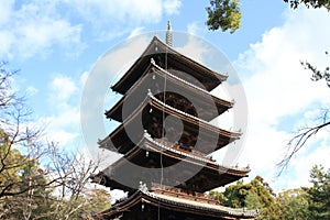 Five-story pagoda of Ninna ji in Kyoto