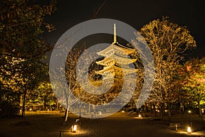 Five-story pagoda of TÅ-ji, a National Treasure