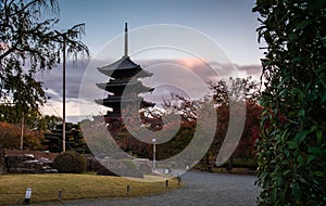 Five-story pagoda of TÅ-ji, a National Treasure