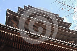 Five story pagoda of Toji temple