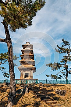 Five-story Stone Pagoda at Tamni-ri in Uiseong, Korea