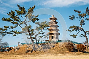 Five-story Stone Pagoda at Tamni-ri in Uiseong, Korea