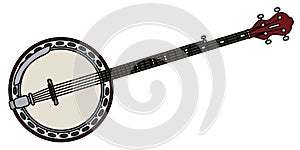 Five strings banjo