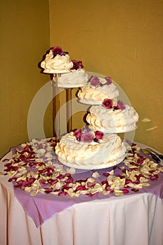 Five Tiered Wedding Cake