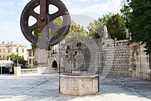 Five wells square in Zadar, Croatia