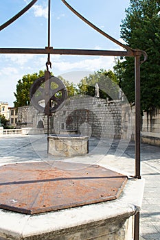 Five wells square in Zadar, Croatia