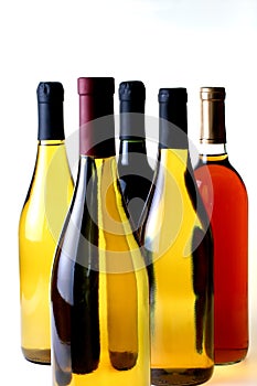 Five Wine Bottles