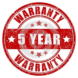 Five year warranty photo