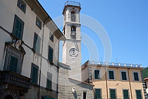 Fivizzano, Tuscany: the main square