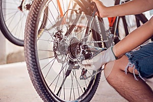 Fix bike, Adjust the bicycle gear