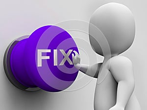 Fix Button Shows Repairing Faults And Maintenance