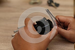 Fix camera lens, version 3