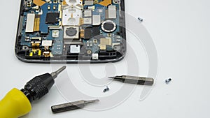 Fix damage ic circuit board screwdriver open