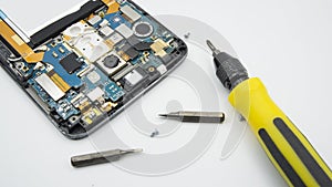 Fix damage ic circuit board screwdriver open