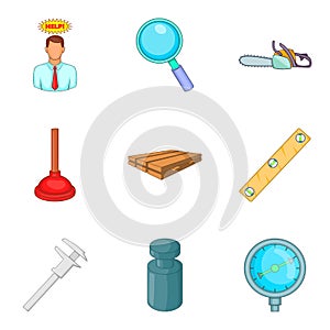 Fix icons set, cartoon style