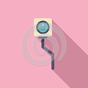 Fix phone camera icon flat vector. Mobile repair