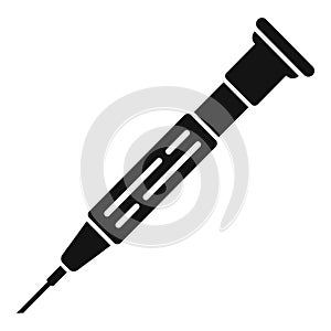 Fix screwdriver icon simple vector. Mobile repair