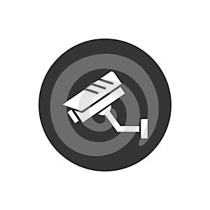 Fixed CCTV, Security Camera Icon Vector