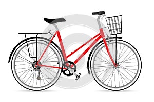 Fixed Gear Bicycle Vector Illustation