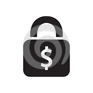 Fixed income or costs icon. Vector illustration symbol.