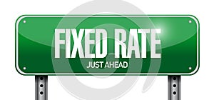 fixed rate sign illustration design