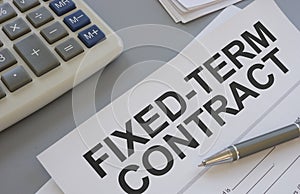 Fixed-Term Contract is shown as business concept
