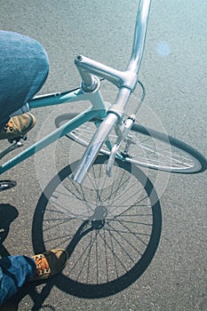 Fixi bike in summer