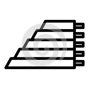 Fixing cover icon outline vector. Roof repair