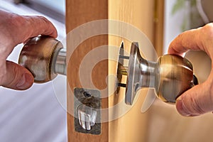 Fixing the loose doorknob or door handle