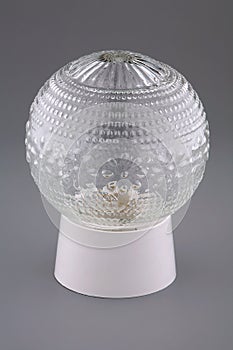 The fixture with a glass plafond