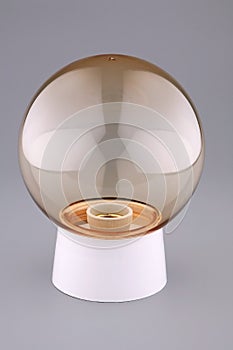 The fixture with a glass plafond