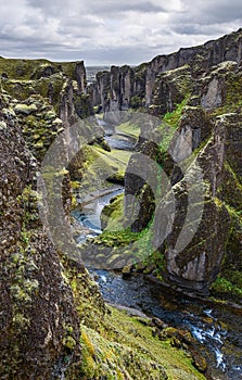 Fjadrargljufur Canyon in Iceland