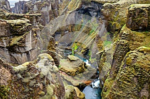 The Fjadrargljufur canyon, Iceland