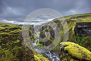 Fjadrargljufur Canyon, Iceland photo