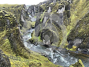 Fjadrargljufur Canyon, Iceland photo