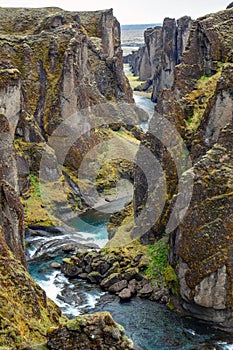 The Fjadrargljufur gorge in Iceland