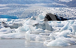 Fjallsarlon Glacial lake in Iceland