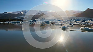 Fjallsarlon in Iceland - glaciar lagoon